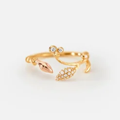 Ole Lynggaard Rings-Blooming ring pavé