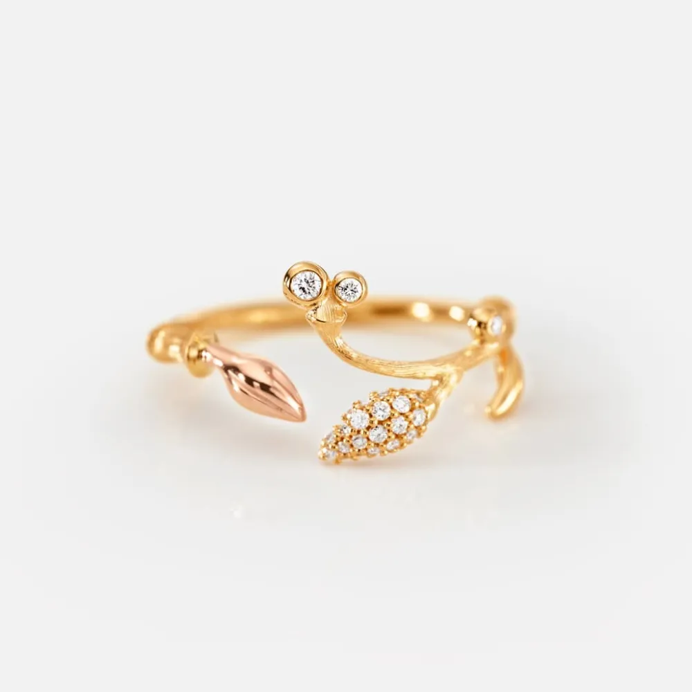 Ole Lynggaard Rings-Blooming ring pavé