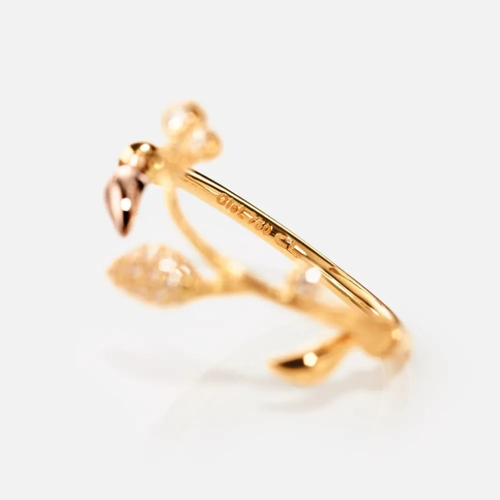Ole Lynggaard Rings-Blooming ring pavé