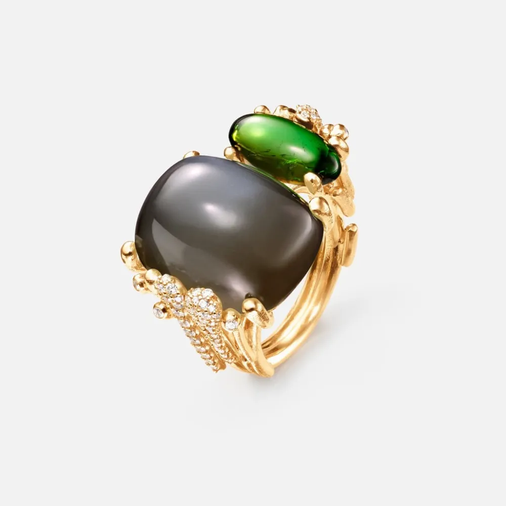 Ole Lynggaard Rings-Boho Ring double pavé