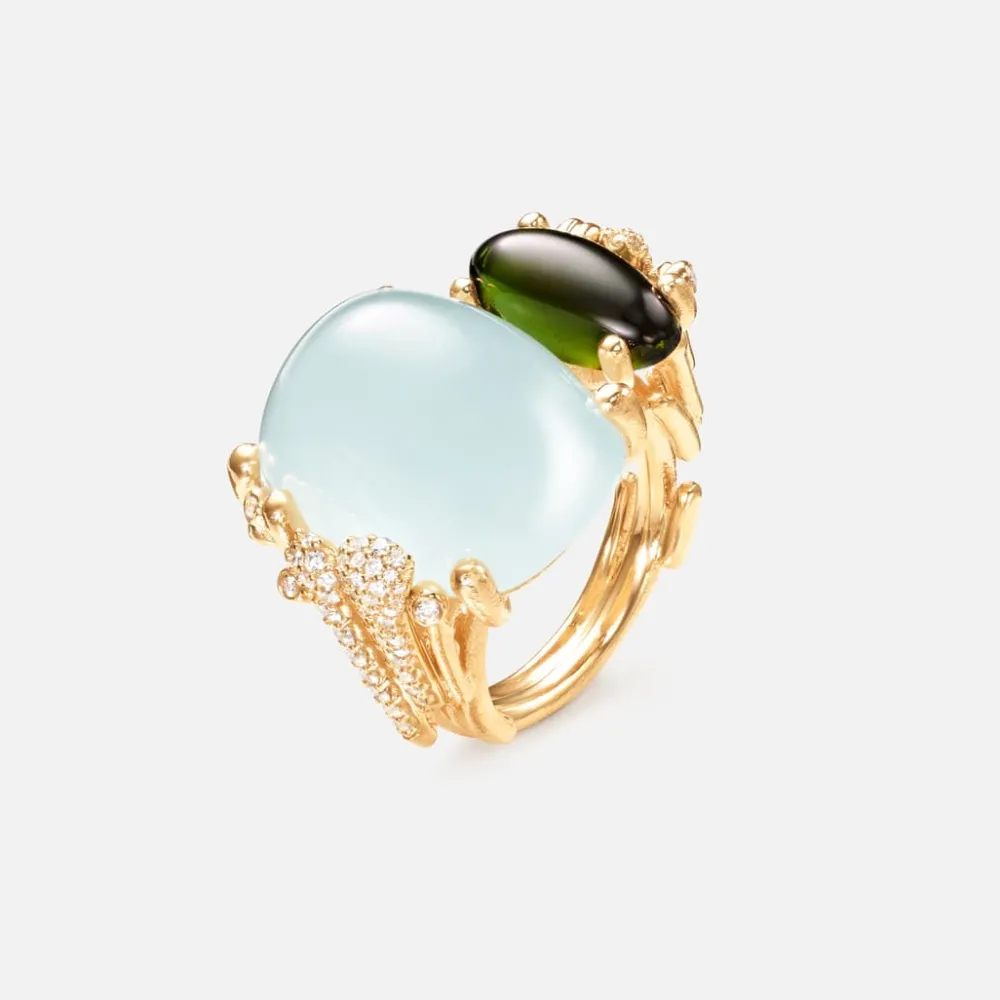 Ole Lynggaard Rings-Boho Ring double pavé