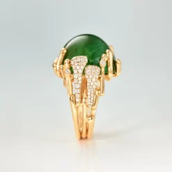 Ole Lynggaard Rings-BoHo ring large pavé