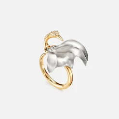 Ole Lynggaard Rings-Cranes ring small