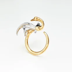 Ole Lynggaard Rings-Cranes ring small