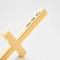 Ole Lynggaard Pendants-Cross pendant pavé