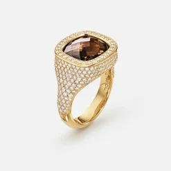 Ole Lynggaard Rings-Cushion ring pavé