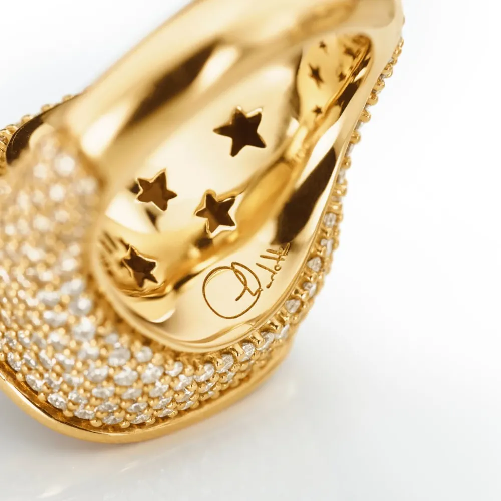 Ole Lynggaard Rings-Cushion ring pavé