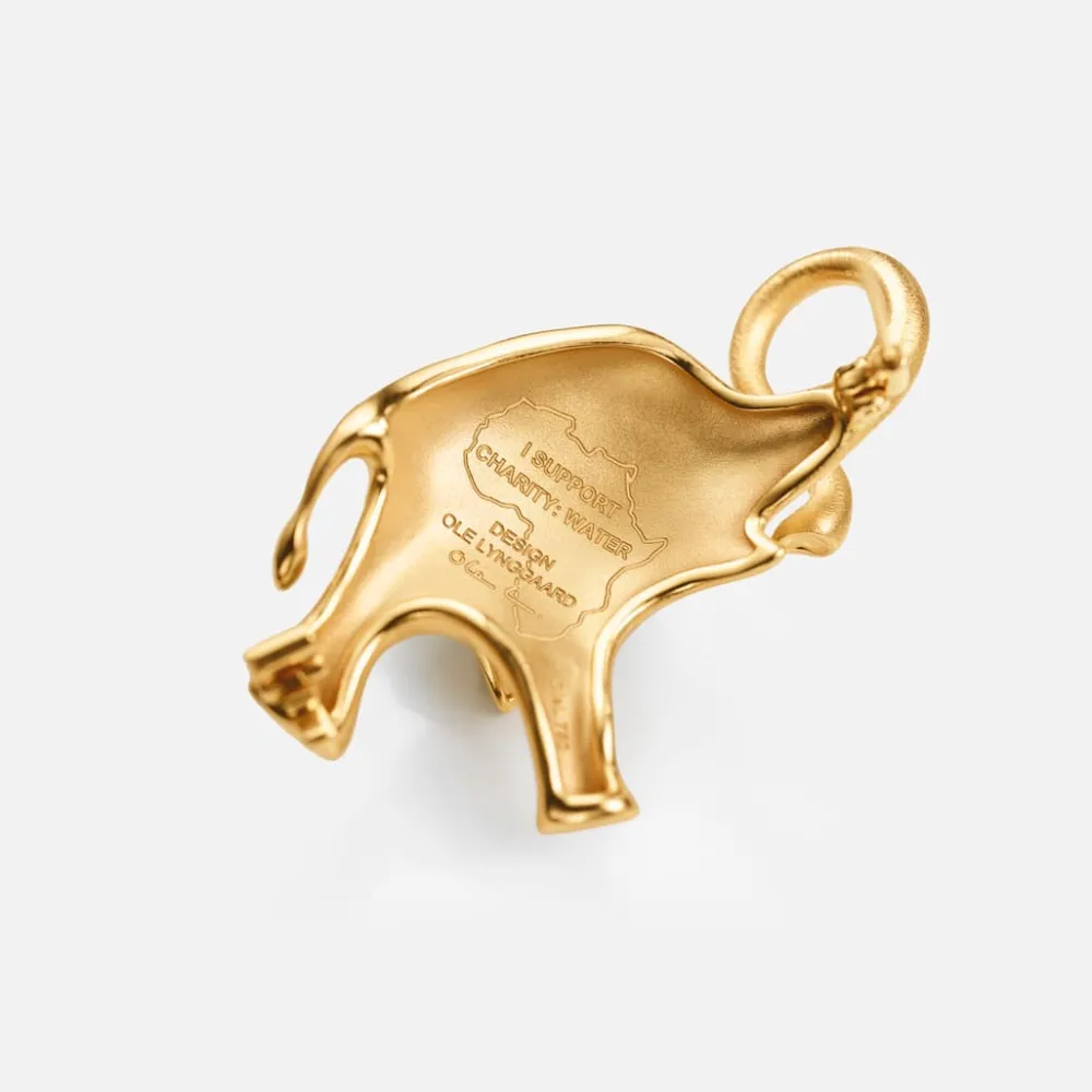 Ole Lynggaard Brooches-Elephant Brooche