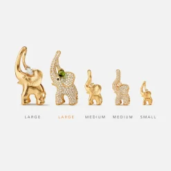 Ole Lynggaard Pendants | High Jewellery-Elephant pendant large pavé