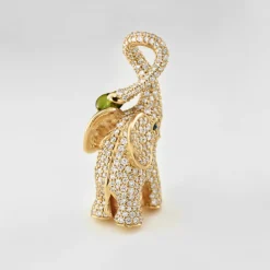 Ole Lynggaard Pendants | High Jewellery-Elephant pendant large pavé