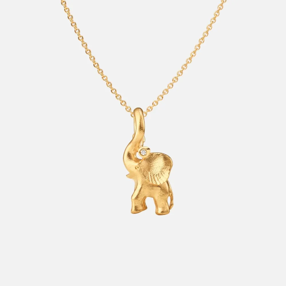 Ole Lynggaard Necklaces | Sets-Elephant pendant medium with collier