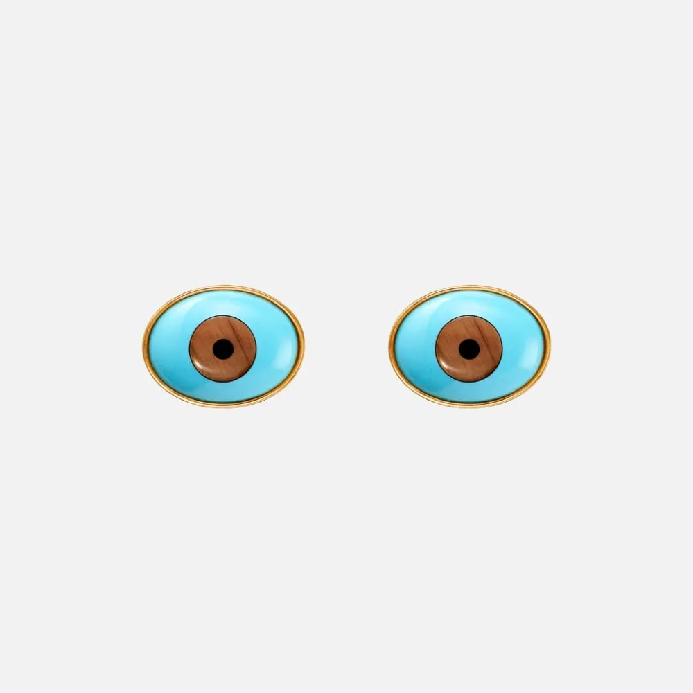 Ole Lynggaard Earring Pairs-Evil Eye stud earrings