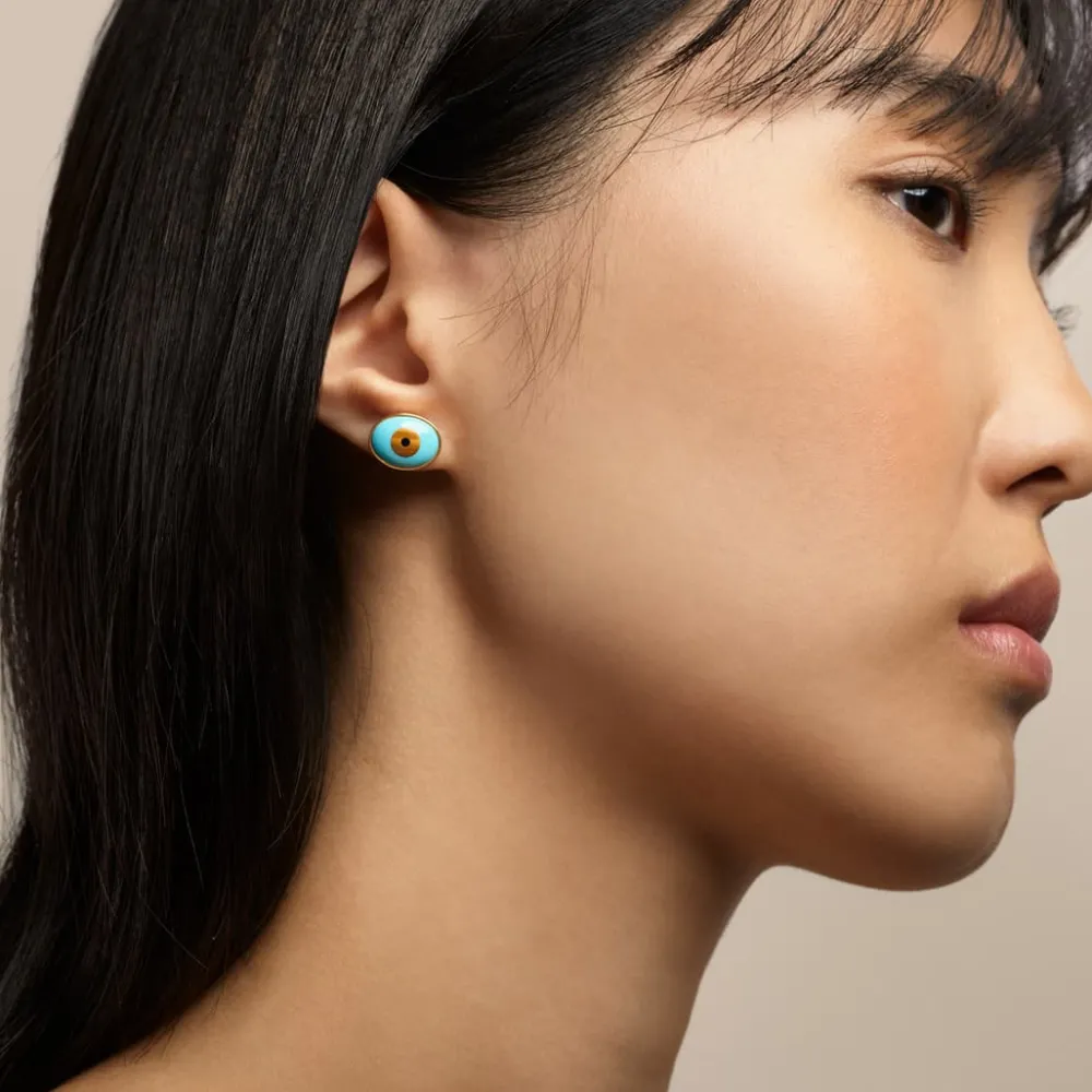 Ole Lynggaard Earring Pairs-Evil Eye stud earrings