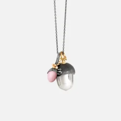 Ole Lynggaard Pendants-Forest Acorn pendant large