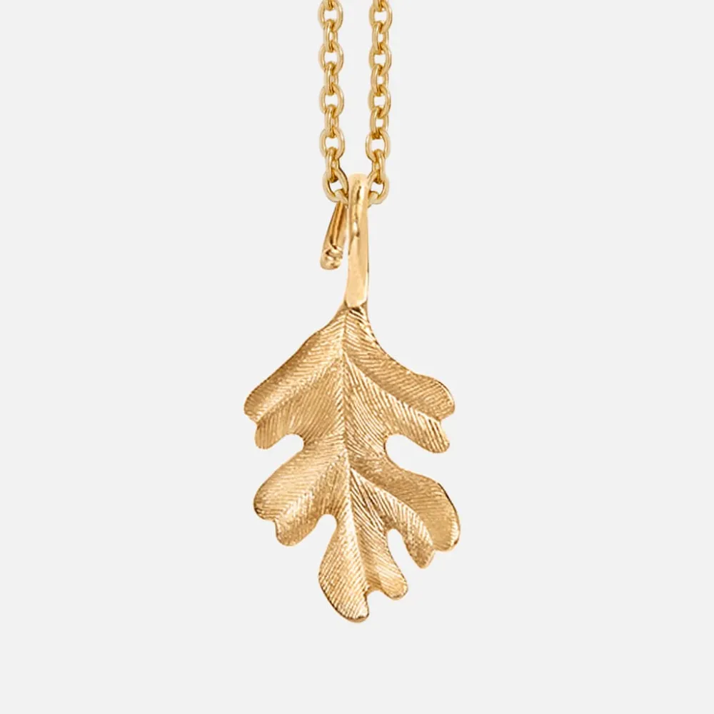 Ole Lynggaard Pendants | Most Popular-Forest Oak leaf pendant medium