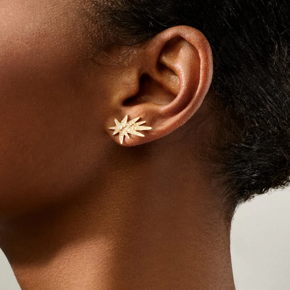 Ole Lynggaard Earring Singles-Funky Shooting Stars stud Earring