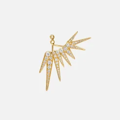 Ole Lynggaard Earring Pendants And Drops-Funky Stars 9-pointed earring pendant
