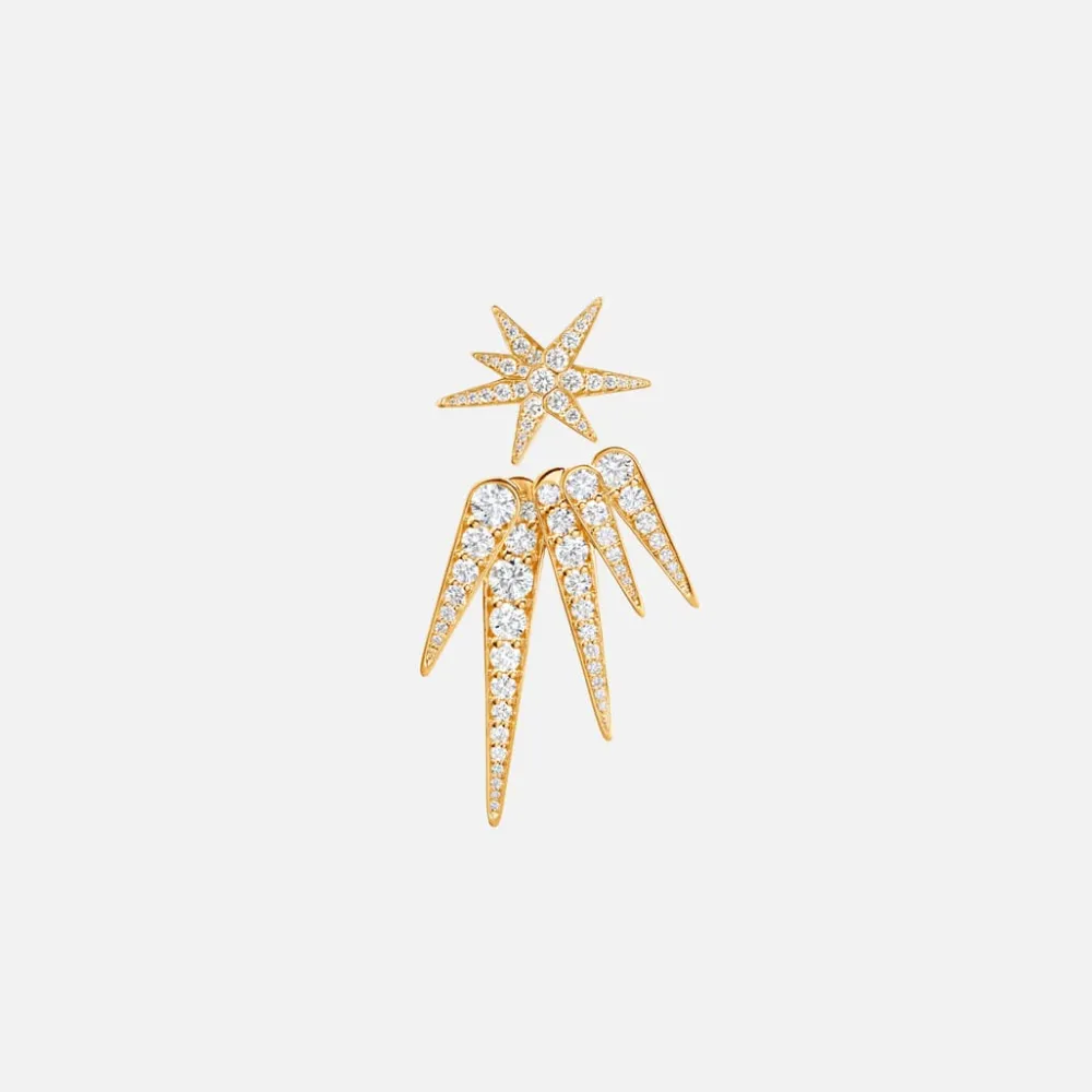 Ole Lynggaard Earring Pendants And Drops-Funky Stars 5-pointed earring pendant