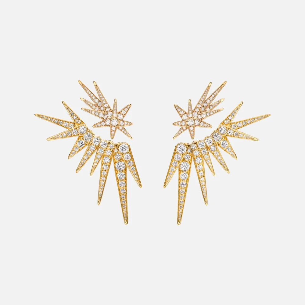 Ole Lynggaard Earring Pendants And Drops-Funky Stars 9-pointed earring pendant
