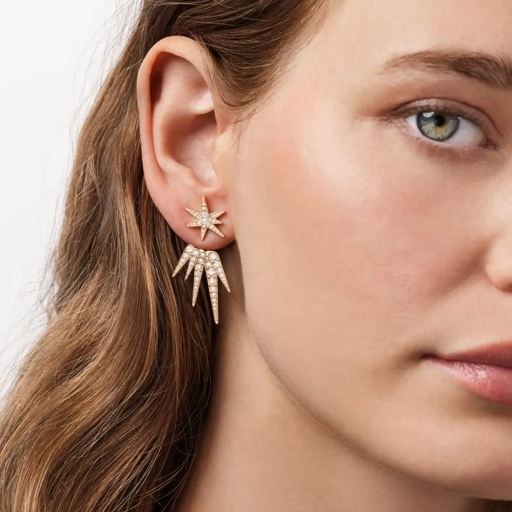 Ole Lynggaard Earring Pendants And Drops-Funky Stars 5-pointed earring pendant