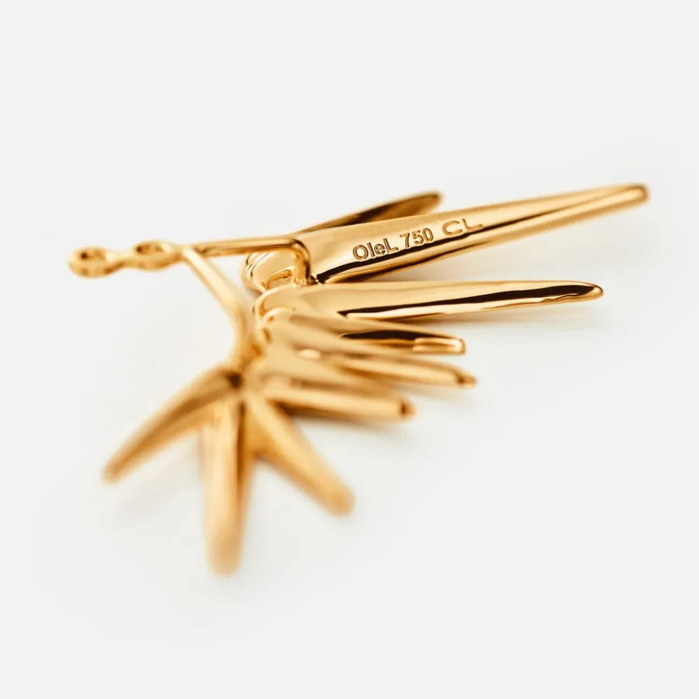 Ole Lynggaard Earring Pendants And Drops-Funky Stars 9-pointed earring pendant