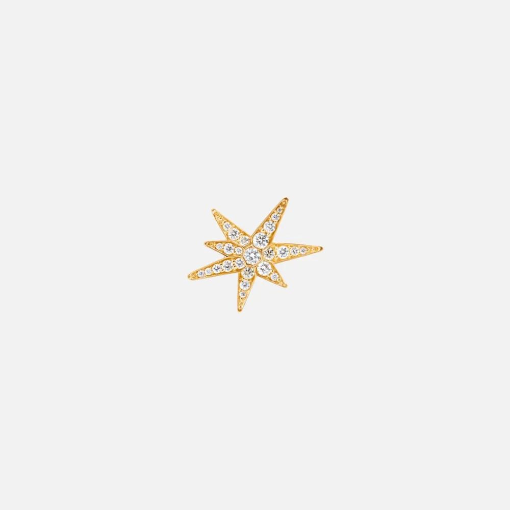 Ole Lynggaard Earring Singles-Funky Stars stud earring small