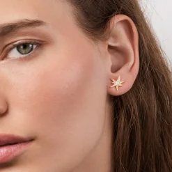 Ole Lynggaard Earring Singles-Funky Stars stud earring small