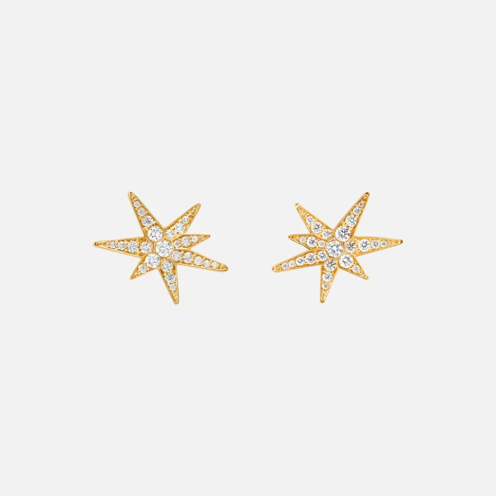 Ole Lynggaard Earring Pairs-Funky Stars stud earrings small