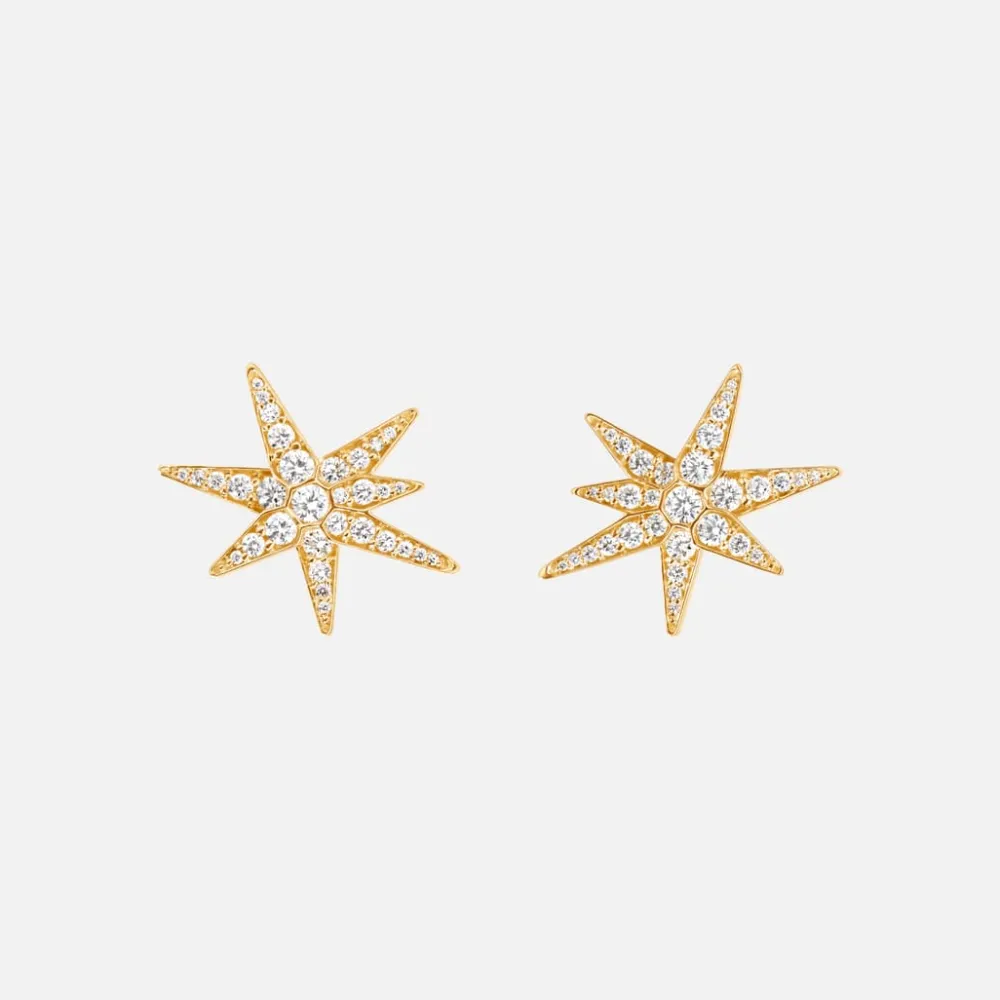 Ole Lynggaard Earring Pairs-Funky Stars stud Earrings medium