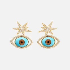 Ole Lynggaard Earring Pairs-Funky Stars stud Earrings medium