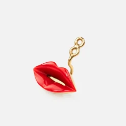 Ole Lynggaard Earring Pendants And Drops-Hot lips earring pendant