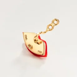 Ole Lynggaard Earring Pendants And Drops-Hot lips earring pendant