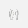 Ole Lynggaard Earring Pairs-Leaves creols small