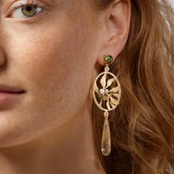 Ole Lynggaard Earring Pairs | High Jewellery-Leaves Dream catcher earrings