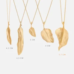 Ole Lynggaard Pendants-Leaves pendant giga