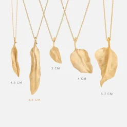 Ole Lynggaard Pendants-Leaves pendant large