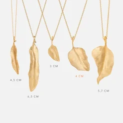 Ole Lynggaard Pendants-Leaves pendant small