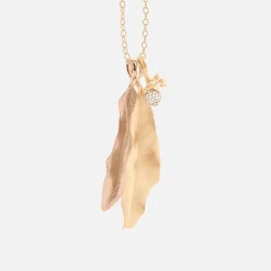 Ole Lynggaard Pendants-Leaves pendant tall