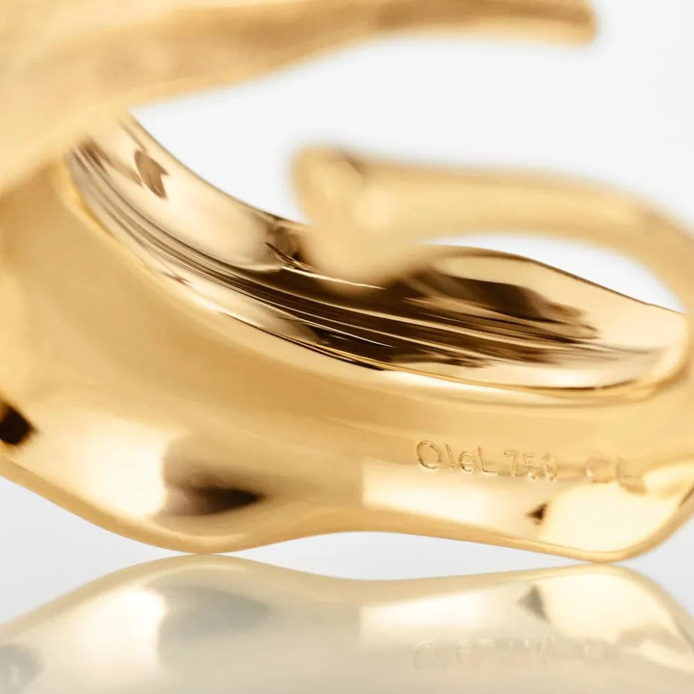 Ole Lynggaard Rings-Leaves ring medium