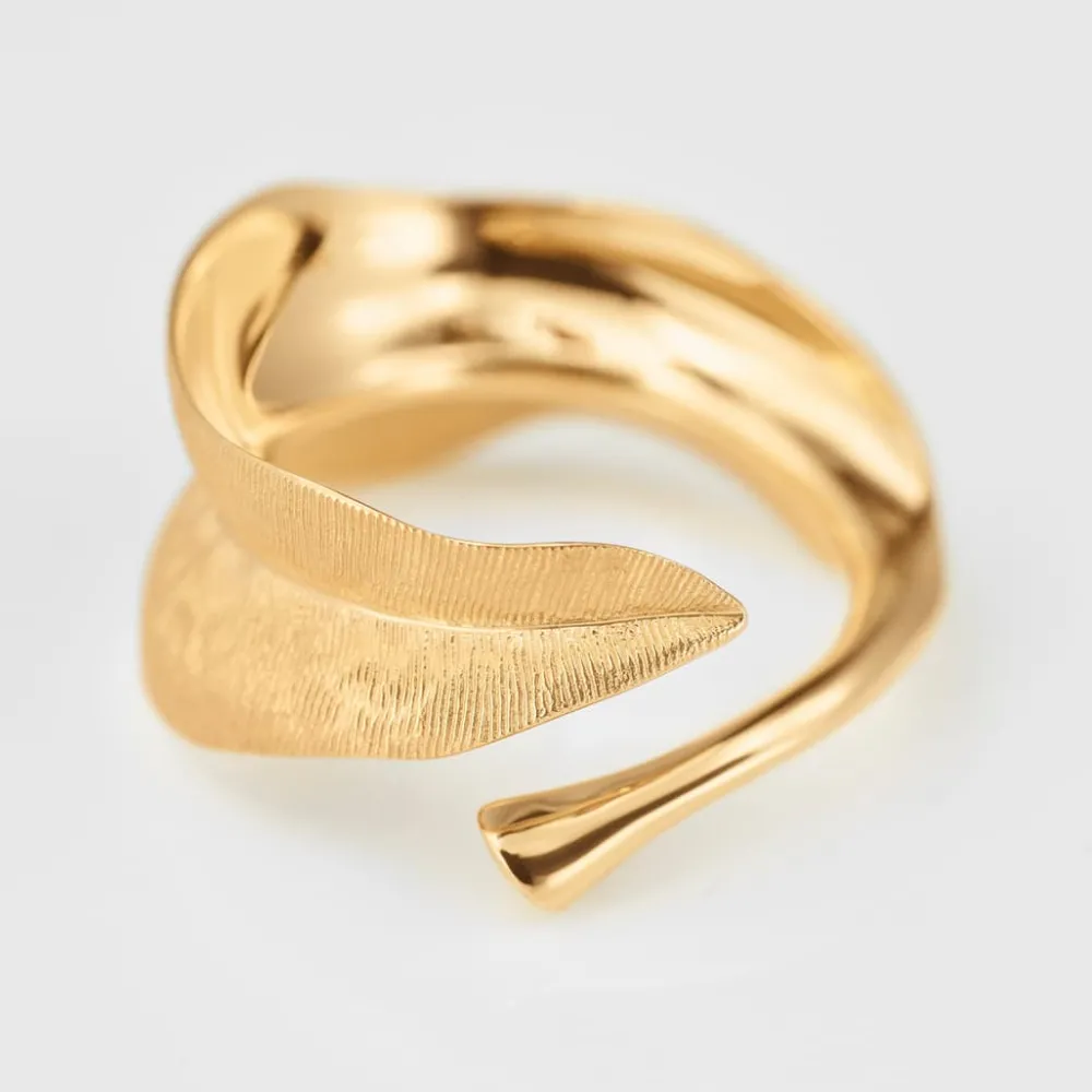 Ole Lynggaard Rings-Leaves ring medium