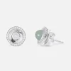 Ole Lynggaard Earring Pairs | Earring Pendants And Drops-Lotus diamond wreath earring pendant