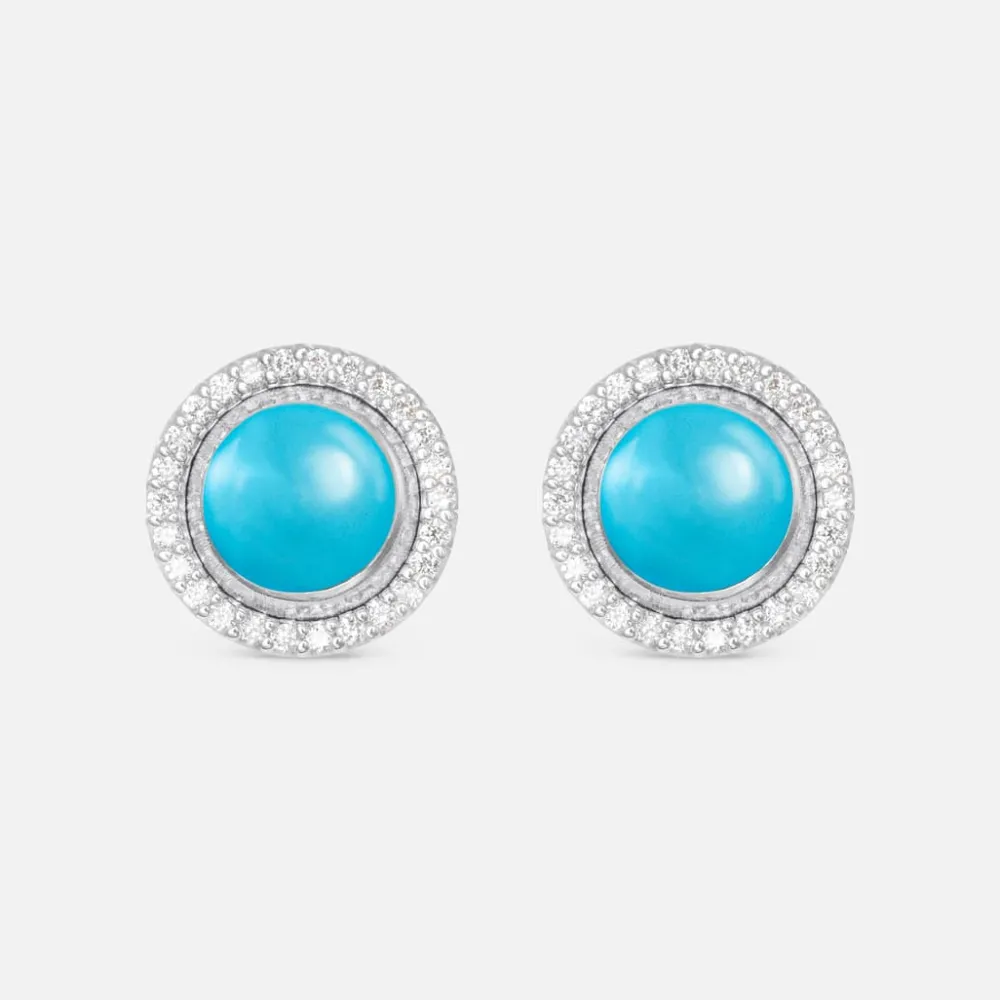 Ole Lynggaard Earring Pairs | Earring Pendants And Drops-Lotus diamond wreath earring pendant