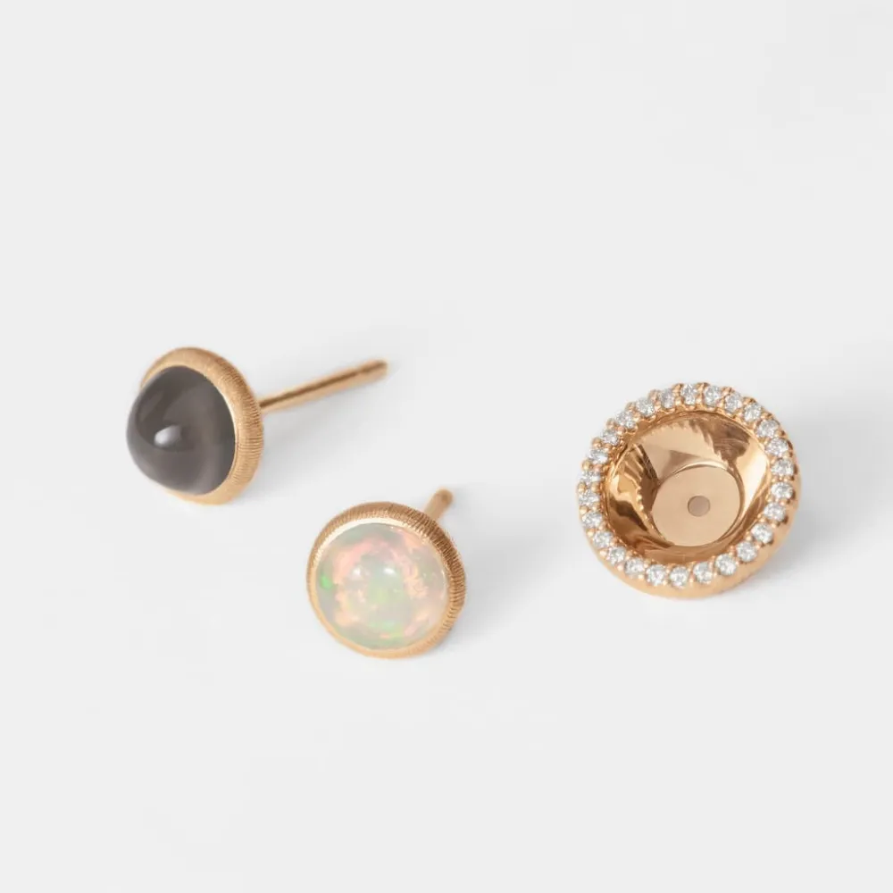 Ole Lynggaard Earring Pairs | Earring Pendants And Drops-Lotus diamond wreath earring pendants