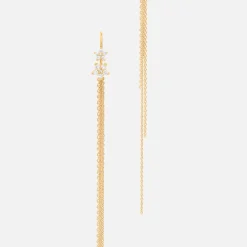 Ole Lynggaard Earring Pendants And Drops-Lotus earring pendant 14 cm