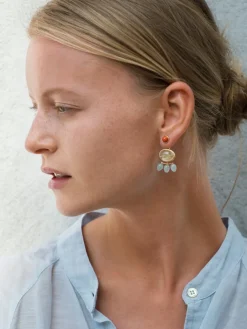 Ole Lynggaard Earring Pendants And Drops-Lotus earring pendants