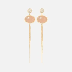 Ole Lynggaard Earring Pendants And Drops-Lotus earring pendants small