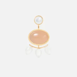 Ole Lynggaard Earring Pendants And Drops-Lotus earring pendants small