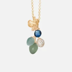 Ole Lynggaard Pendants-Lotus Midnight pendant