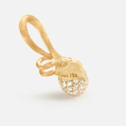 Ole Lynggaard Pendants-Lotus Sprout pendant pavé