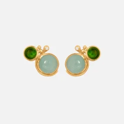 Ole Lynggaard Earring Pairs-Lotus Stud Earrings